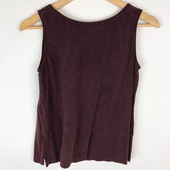 Staples Vintage Tank Top Plum Sleeveless Round Neck - Picture 2 of 9
